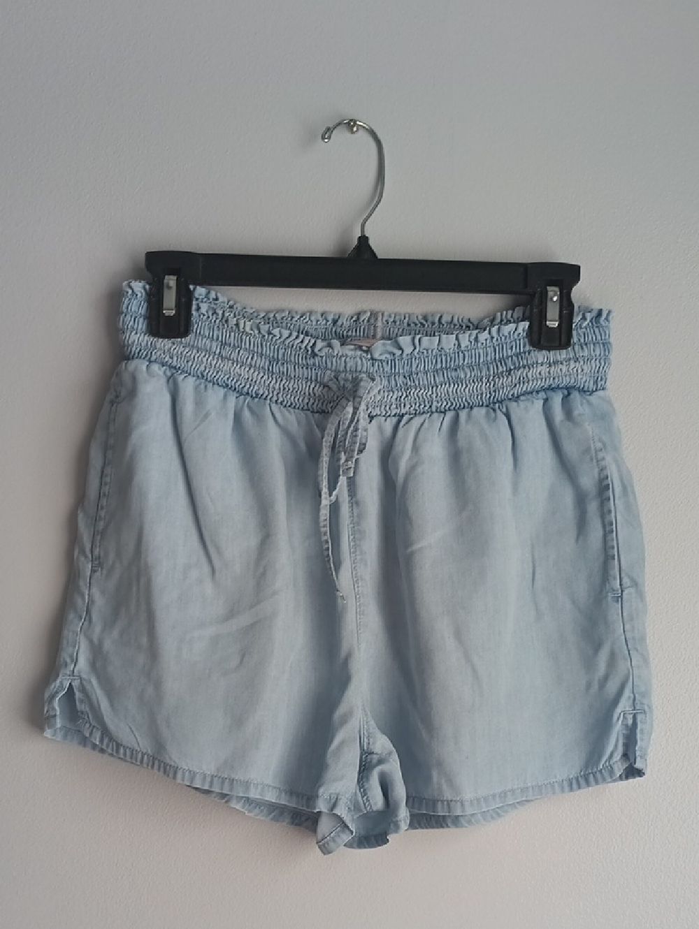 SO High Rise Soft Shorts Light Blue